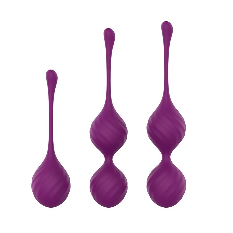 Engily Ross Taylor 2.0 bolas Kegel em silicone roxo