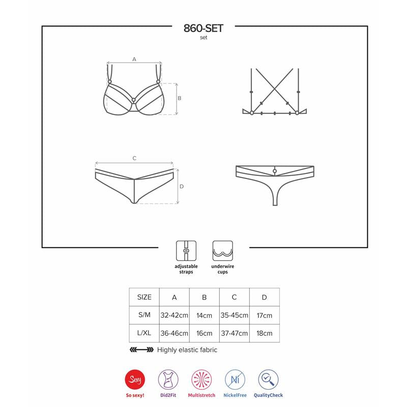 Conjunto Branco de 2 peças Obsessive 860-Set-2
