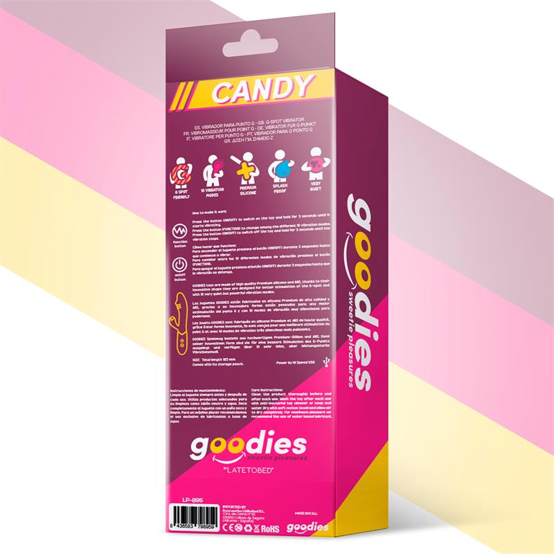 Candy Ponto-G rabbit vibe USB silicone fushia