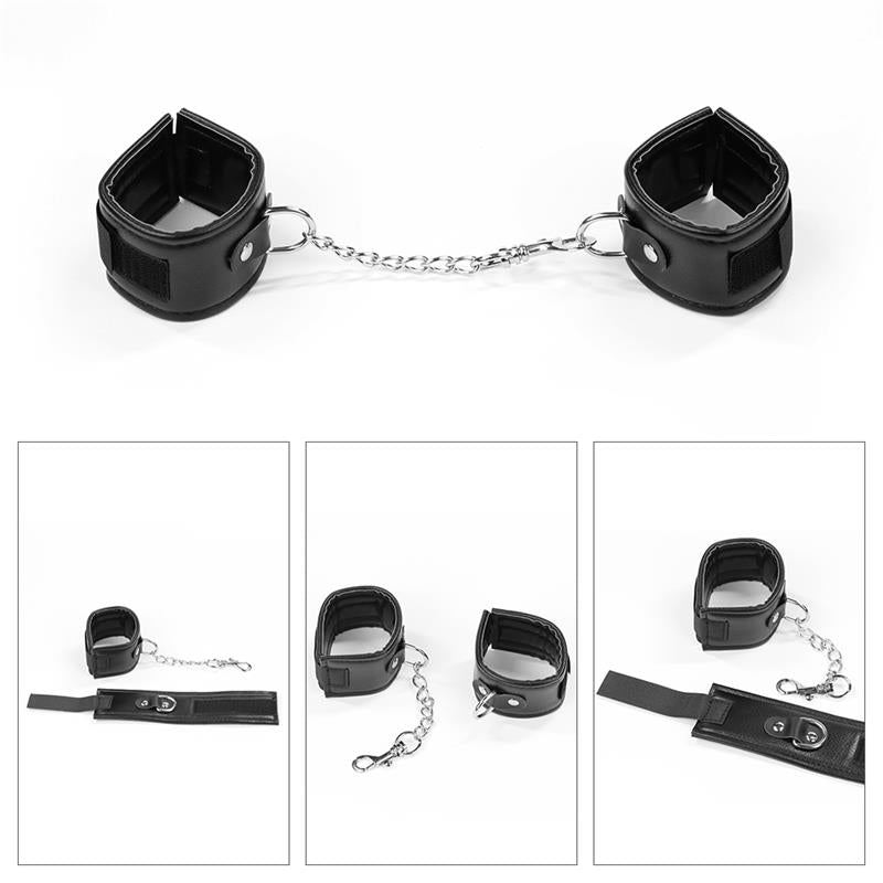 LOVETOY BONDAGE KIT DELUXE WITH VIBRATOR BLACK
