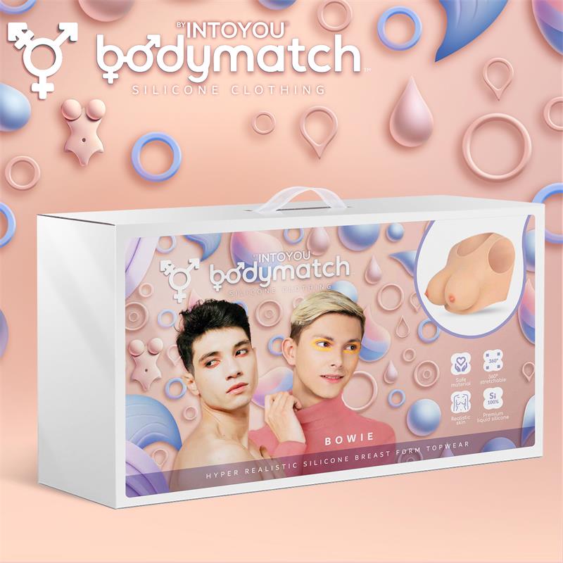 BODYMATCH BOWIE REALISTIC BREAST FORM E CUP LIQUID SILICONE
