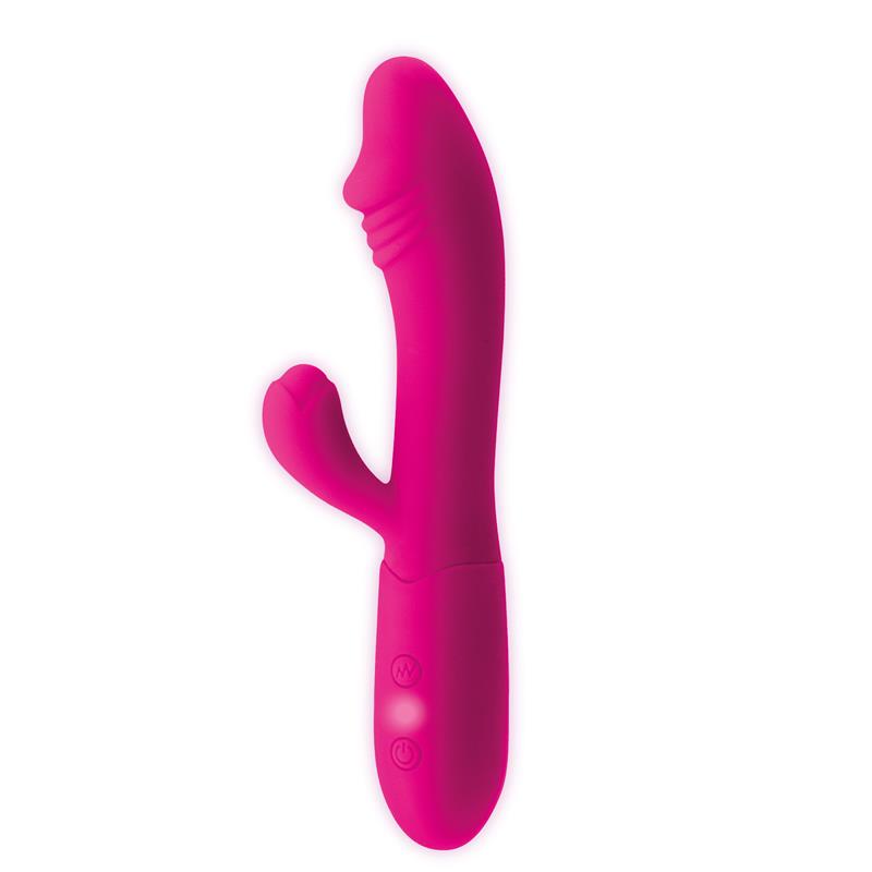 Candy Ponto-G rabbit vibe USB silicone fushia