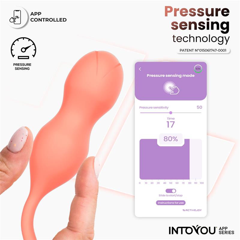 INTOYOU APP SERIES KYRA PELVIC FLOOR TRAINER WITH PRESSURE SENSING AND APP