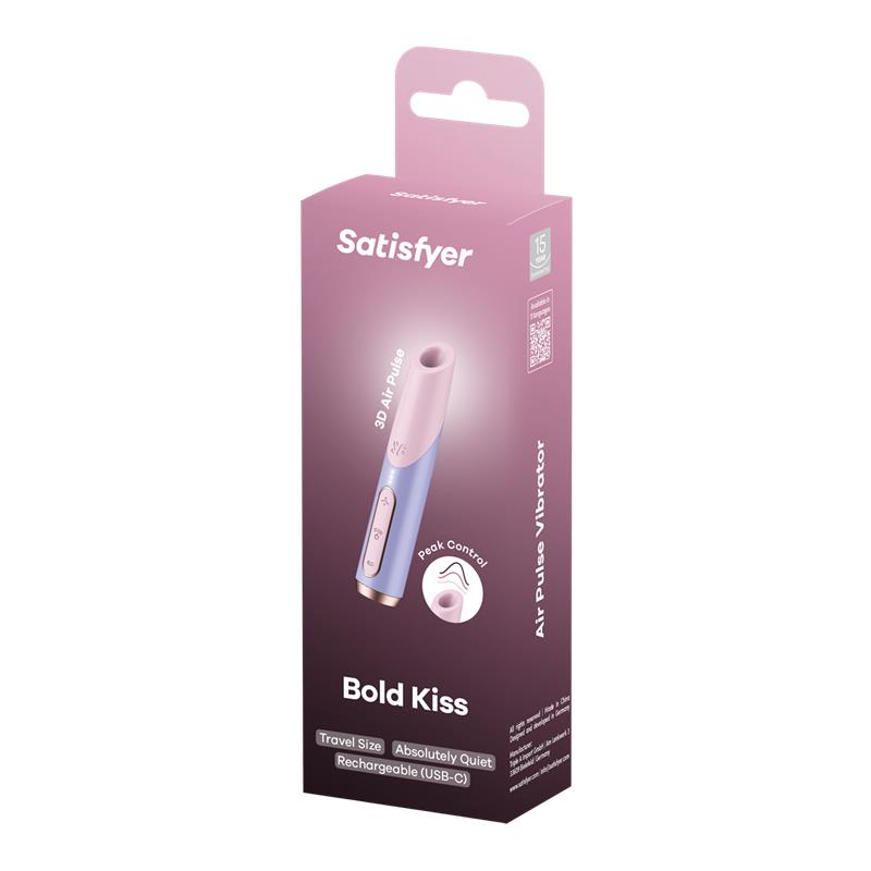 SATISFYER BOLD KISS AIR PULSE VIBRATOR