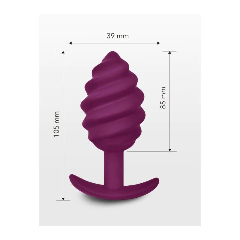 GVIBE BUTT PLUG GPLUG TWIST2 SWEET RASPBERRY