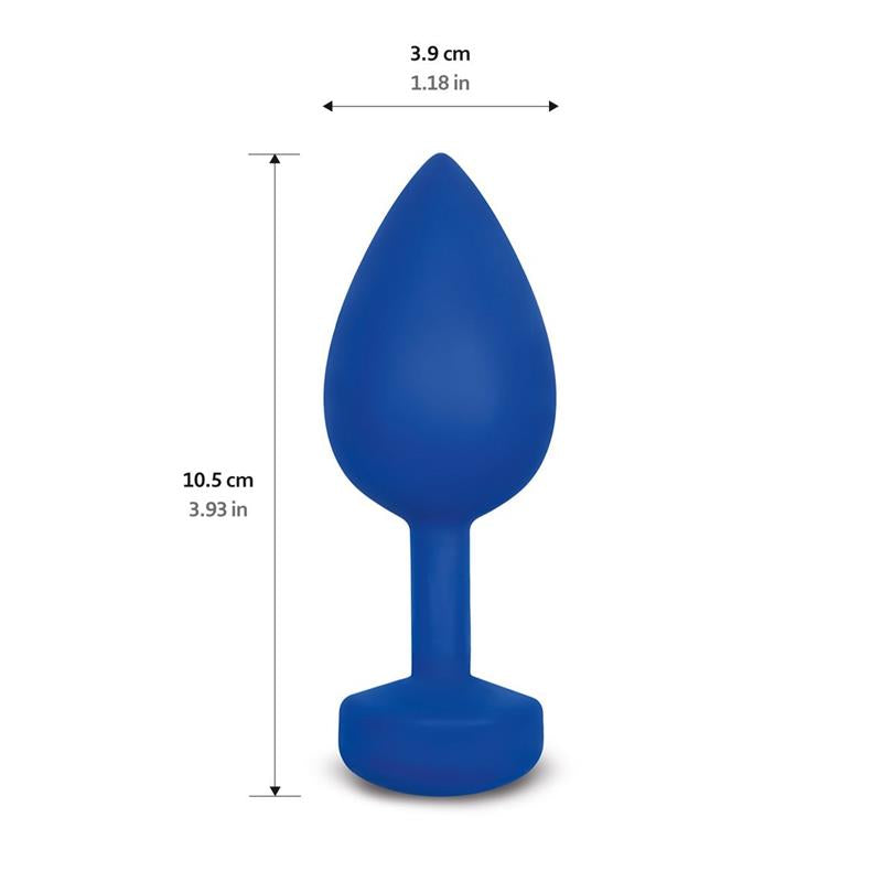 GVIBE GPLUGLARGE BUTT PLUG LARGE NAVY BLUE