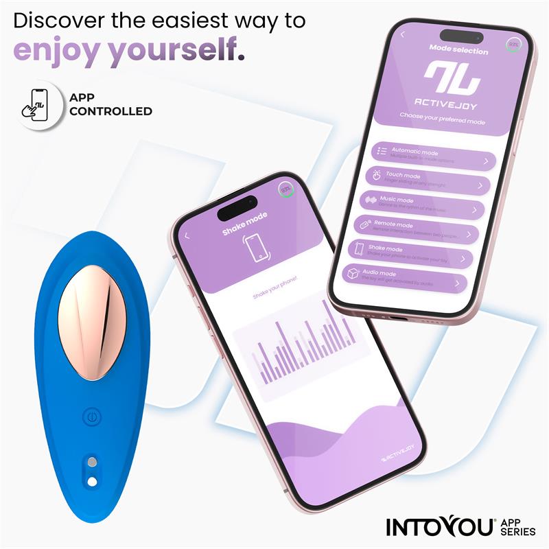INTOYOU APP SERIES SILICONE PANTY VIBRATOR WITH APP BLUE