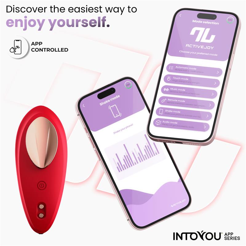 INTOYOU APP SERIES SILICONE PANTY VIBRATOR WITH APP LAYER RED