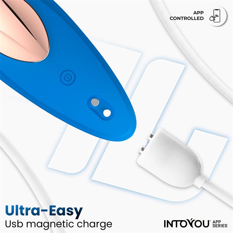 INTOYOU APP SERIES SILICONE PANTY VIBRATOR WITH APP BLUE