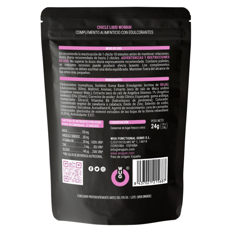 Wug Sex Sense - Intensificador de libido 10 pastilhas