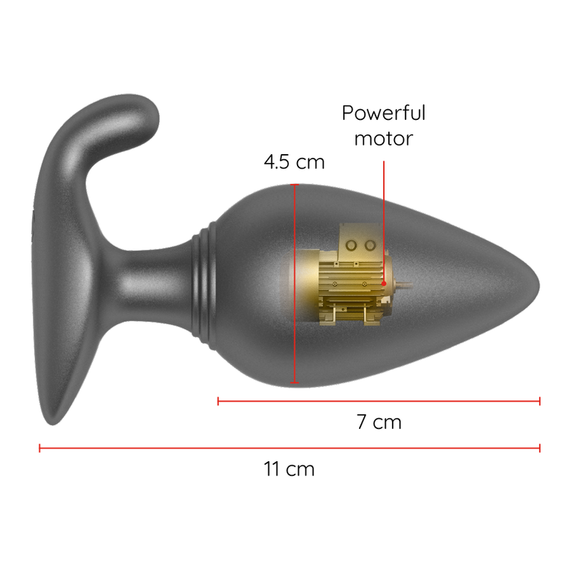 ONINDER - Rio Plug Anal Preto com Aplicação