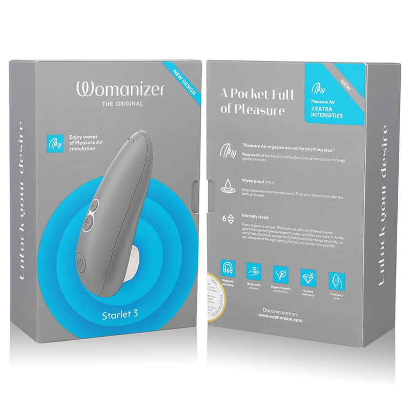 Womanizer - Starlet 3 Estimulador de clitoris Rosa /Roxo /Cinza