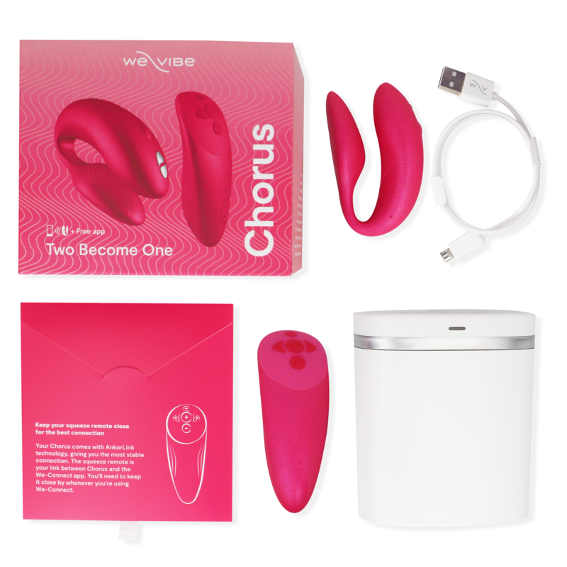 We-Vibe Chorus vibrador para casais com squeeze control Rosa - DD