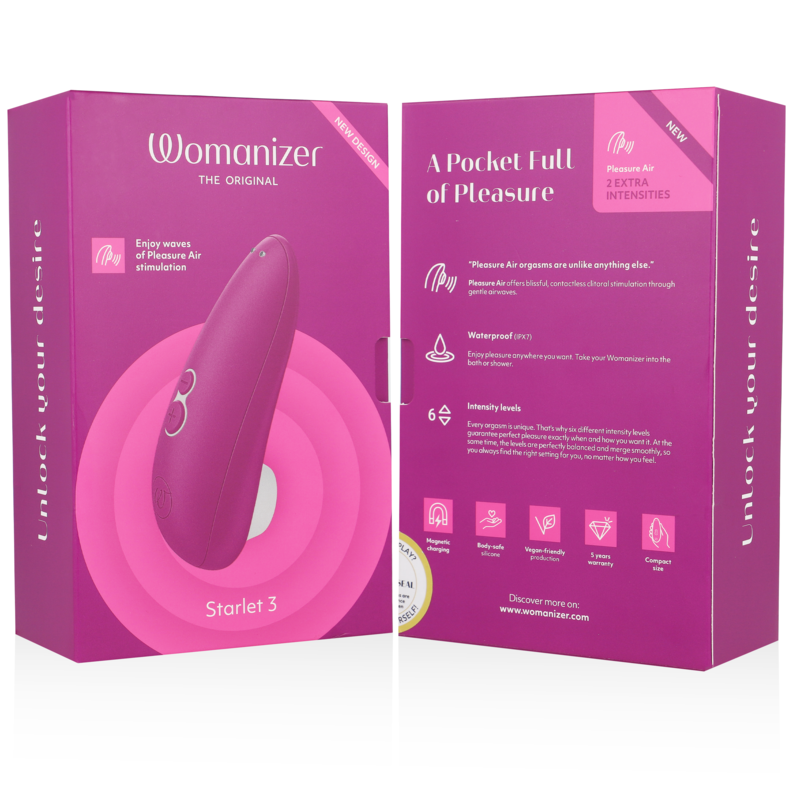 Womanizer - Starlet 3 Estimulador de clitoris Rosa /Roxo /Cinza