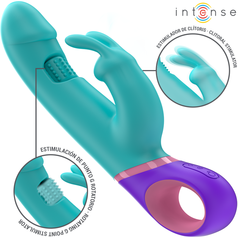 Intense - Monica vibrador Rabbit com estimulado ponto G