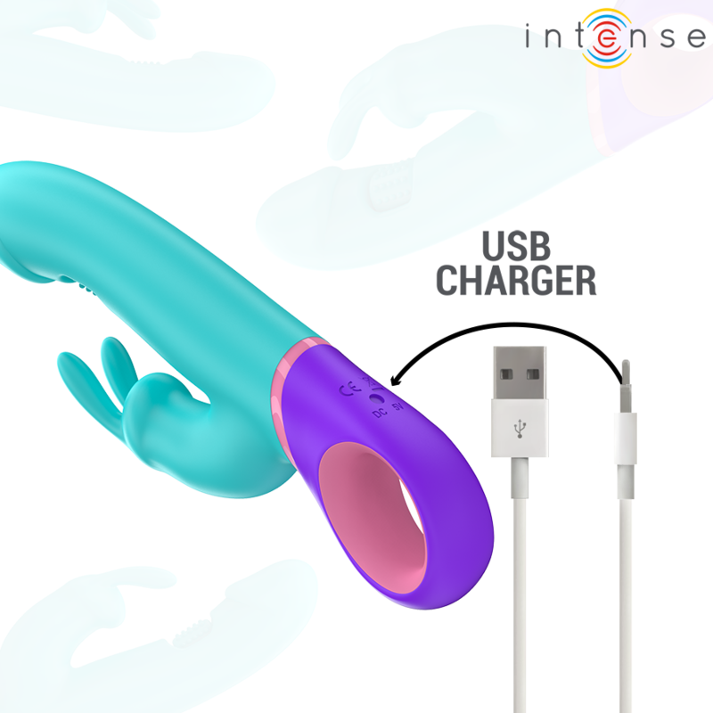 Intense - Monica vibrador Rabbit com estimulado ponto G