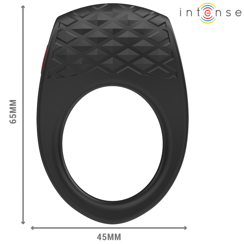 Intense - Clover anel com vibração preto