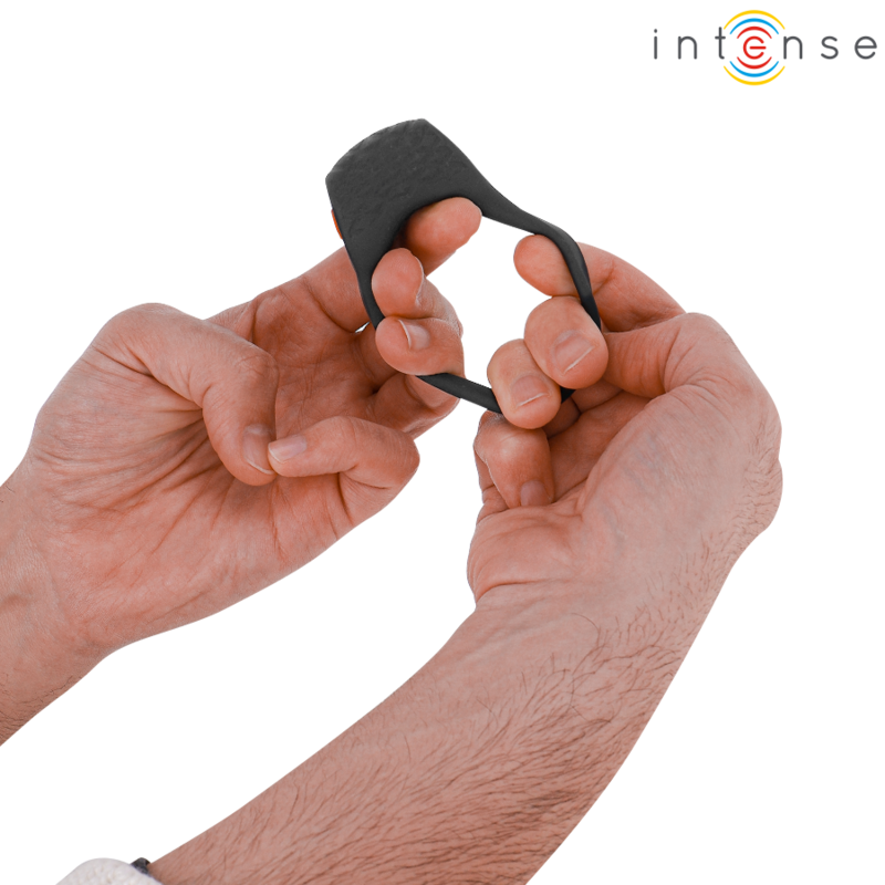 Intense - Clover anel com vibração preto