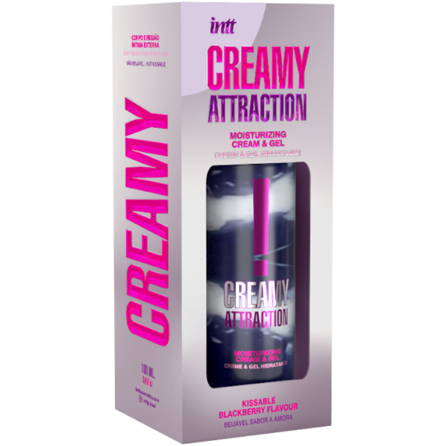 Intt - Creme e gel hidratante Beijavel com Sabor a Amora 100ml