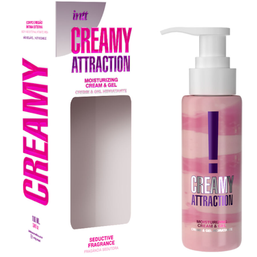 Intt - Creme e Gel Hidratante com fragancia afrodisiaca 100ml