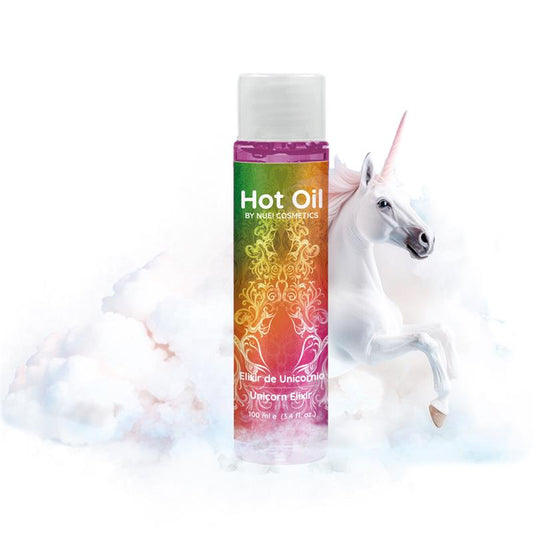 NUEI COSMETICS HOT OIL UNICORN ELIXIR WARMING MASSAGE OIL 100 ML