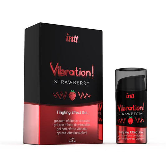 INTT LIQUID VIBRATOR WARM EFFECT AROMA STRAWBERRY 15 ML