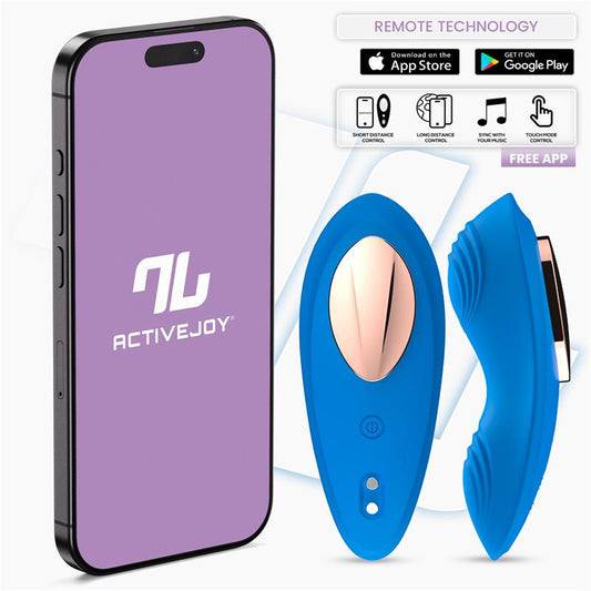 INTOYOU APP SERIES SILICONE PANTY VIBRATOR WITH APP BLUE