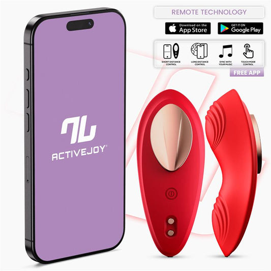 INTOYOU APP SERIES SILICONE PANTY VIBRATOR WITH APP LAYER RED