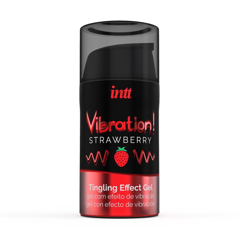 INTT LIQUID VIBRATOR WARM EFFECT AROMA STRAWBERRY 15 ML