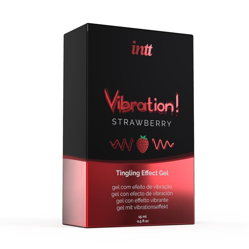 INTT LIQUID VIBRATOR WARM EFFECT AROMA STRAWBERRY 15 ML