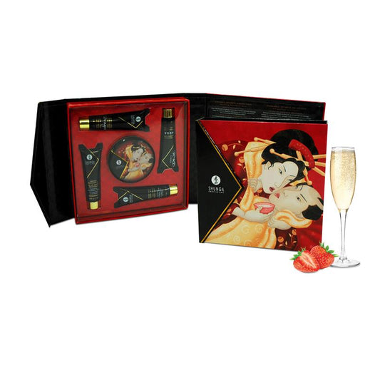 Shunga kit Geisha Secrets de Espumante e morango