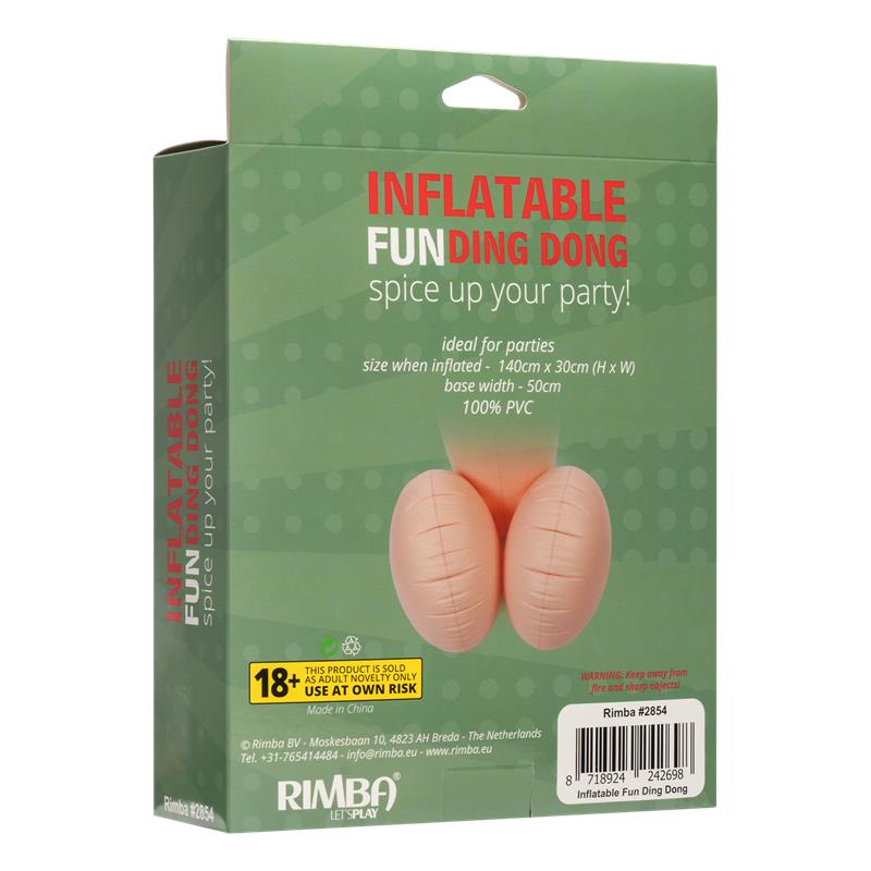 INFLATABLE FUN INFLATABLE FUN DING DONG SPICE UP YOUR PARTY 140 CM