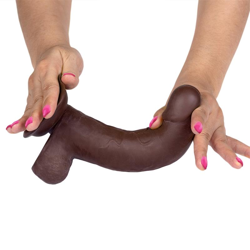 LIKETRUE SLIDY REALISTIC DILDO DUAL LAYER RETRACTABLE AND ADJUSTABLE 20.3cm