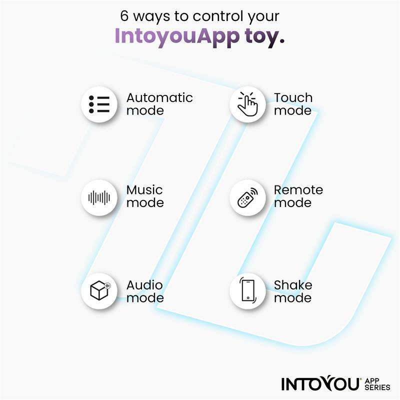 INTOYOU APP SERIES RINGO VIBRATING RING WITH APP UNIBODY BLUE