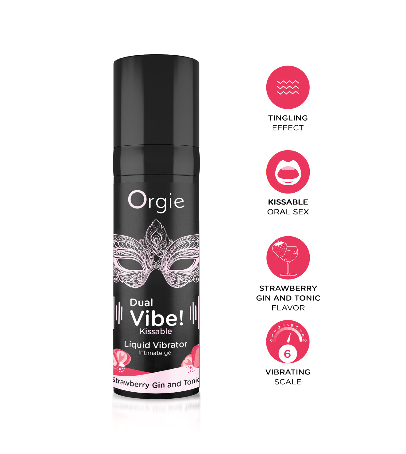 Orgie - Dual Vibe vibrador líquido Strawberry Gin and Tonic