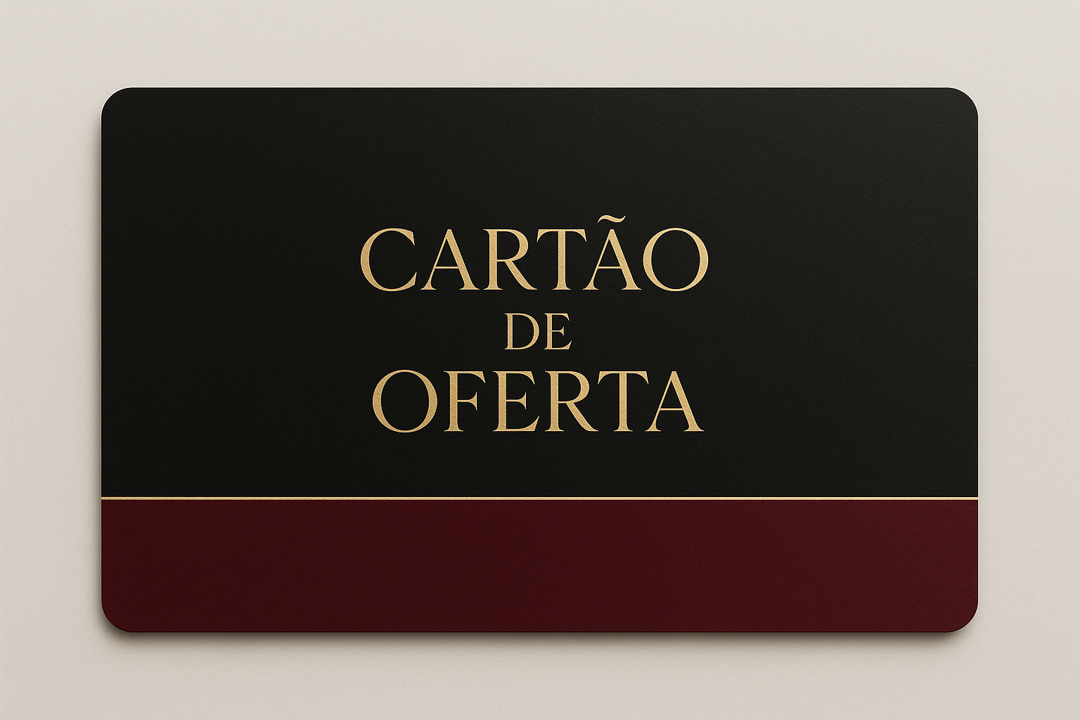 cartao de oferta
