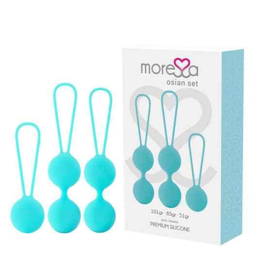 Moressa- Conjunto Bolinhas Kegel Silicone Premium