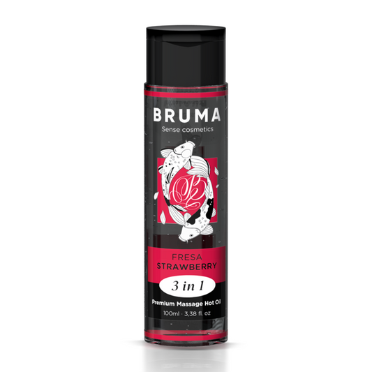 Bruma - Óleo de massagem de morango com efeito calor