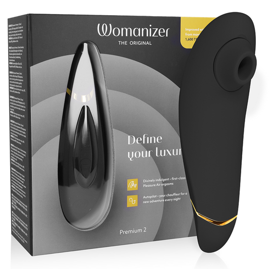 Womanizer - Premium 2 Estimulador de clitoris - Preto/ Bordeaux/ Branco