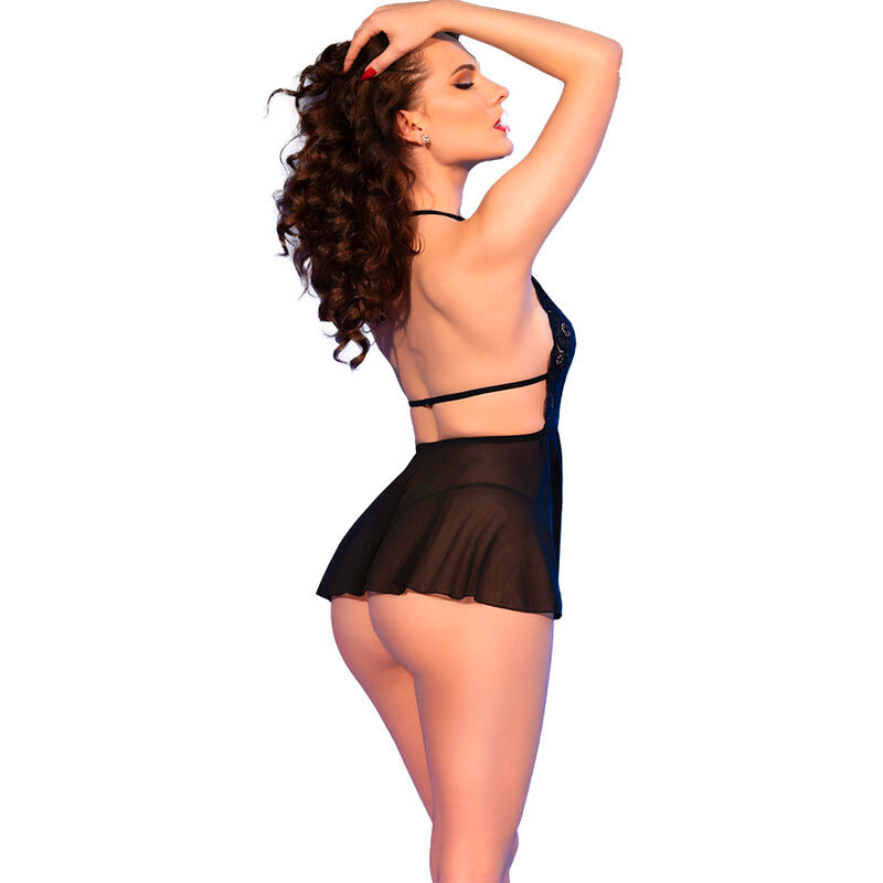 Chilirose - CR 4720 Babydoll e Tanga Vermelho