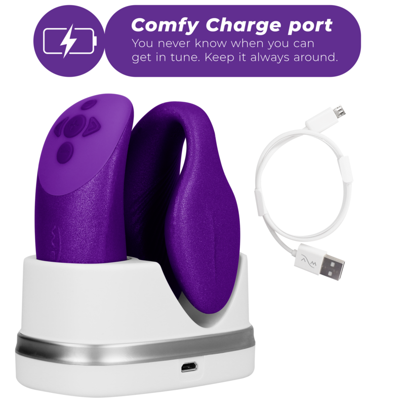 We-Vibe Chorus vibrador para casais com squeeze control roxo - DD