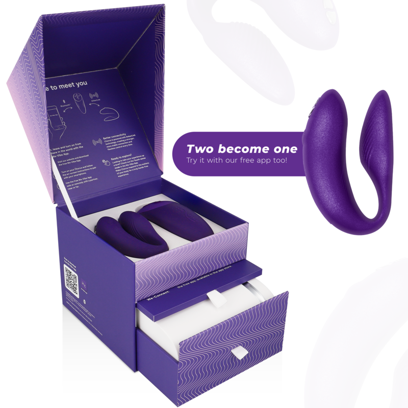 We-Vibe Chorus vibrador para casais com squeeze control roxo - DD