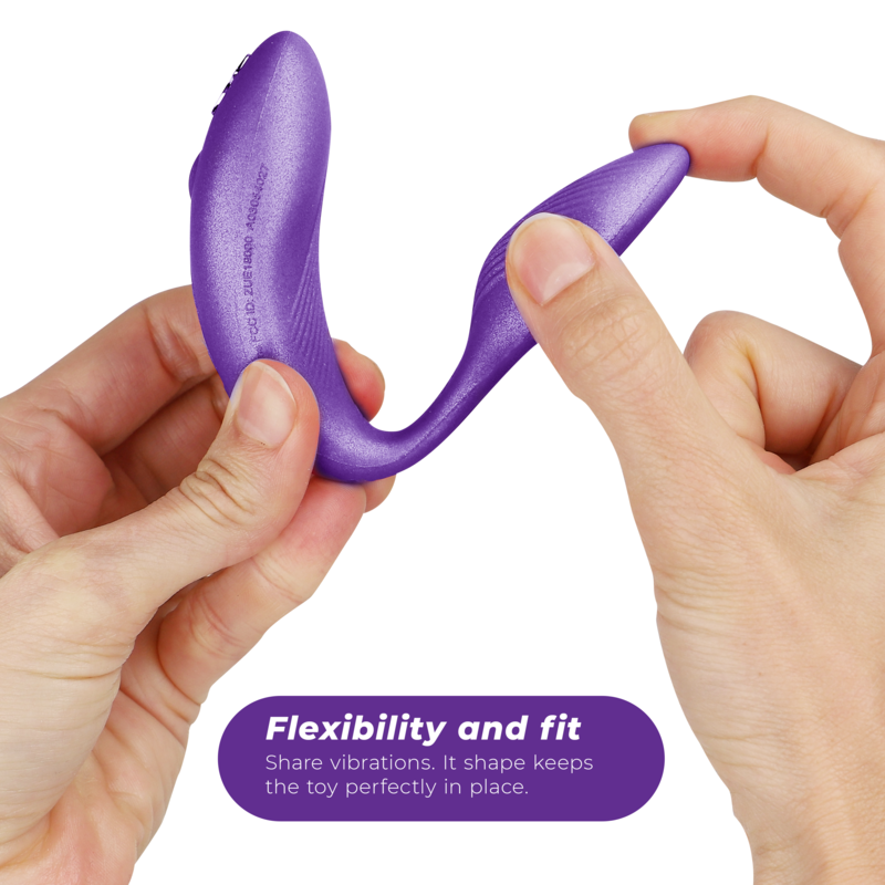 We-Vibe Chorus vibrador para casais com squeeze control roxo - DD