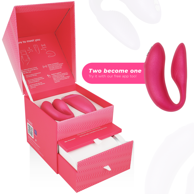 We-Vibe Chorus vibrador para casais com squeeze control Rosa  - DD